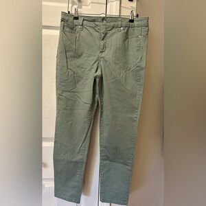 Jessica Simpson Women's Sage Green High-rise Skinny Ankle Pants NWOT